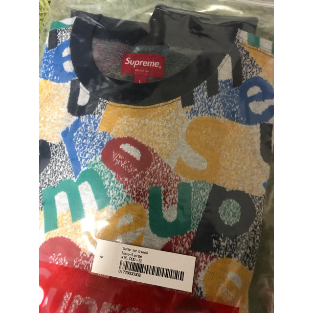 Supreme(シュプリーム)のsupreme  scatter text crewneck  L メンズのトップス(スウェット)の商品写真