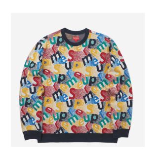 シュプリーム(Supreme)のsupreme  scatter text crewneck  L(スウェット)