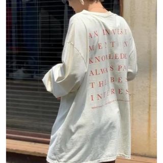 トゥデイフル(TODAYFUL)のバックプリントロゴT(Tシャツ(長袖/七分))