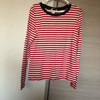 エイチアンドエム(H&M)の新品未使用！ボーダー　長袖Tシャツ(カットソー(長袖/七分))