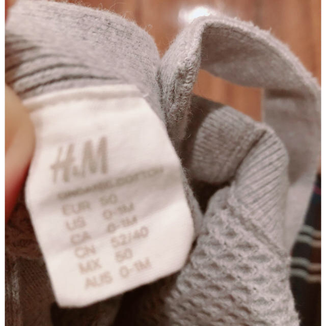 H&M(エイチアンドエム)のH&M オーバーオール　50 キッズ/ベビー/マタニティのベビー服(~85cm)(パンツ)の商品写真