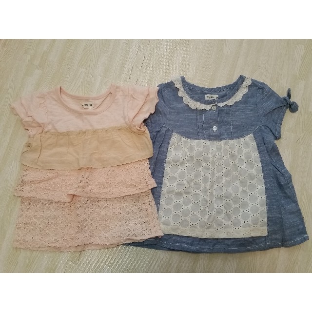 Biquette(ビケット)のチュニック　2着セット　 キッズ/ベビー/マタニティのキッズ服女の子用(90cm~)(Tシャツ/カットソー)の商品写真