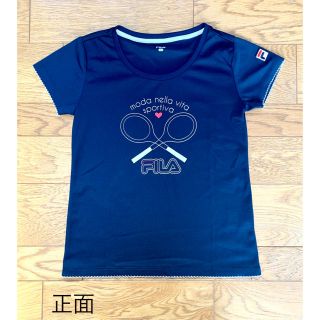 フィラ(FILA)の⭐︎美品⭐︎ FILA テニスウェア レディーストップス 紺 【S】　(ウェア)