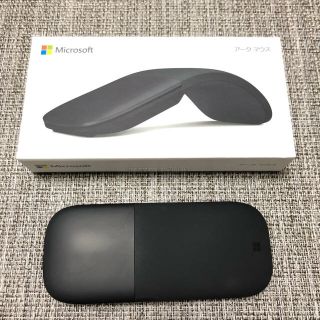 マイクロソフト(Microsoft)の純正 Microsoft アークマウス Arc Mouse ブラック(PC周辺機器)