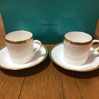 ティファニー(Tiffany & Co.)のティファニー　Gold Band  カップ&ソーサー(グラス/カップ)