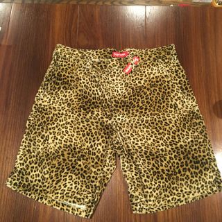 パンツsupreme シュプリーム レオパード ショートパンツ メンズ