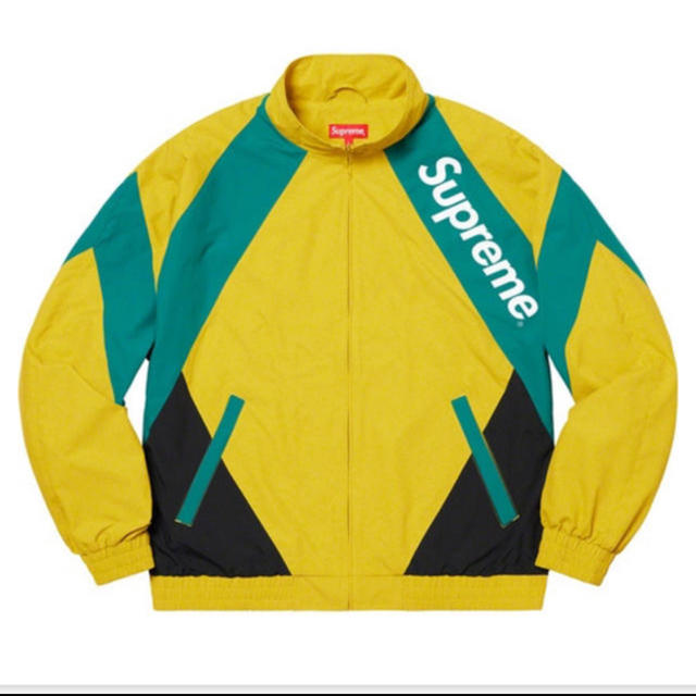 supreme paneled track jacket Mサイズ イエロー