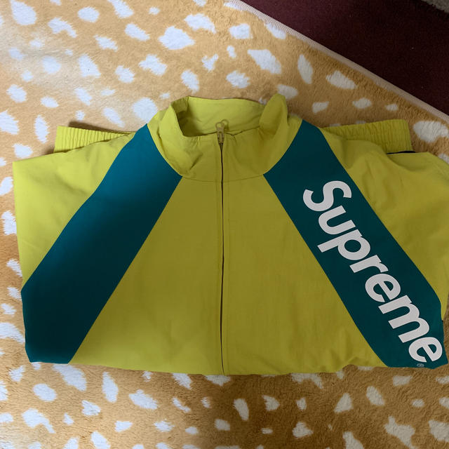 supreme paneled track jacket Mサイズ イエロー