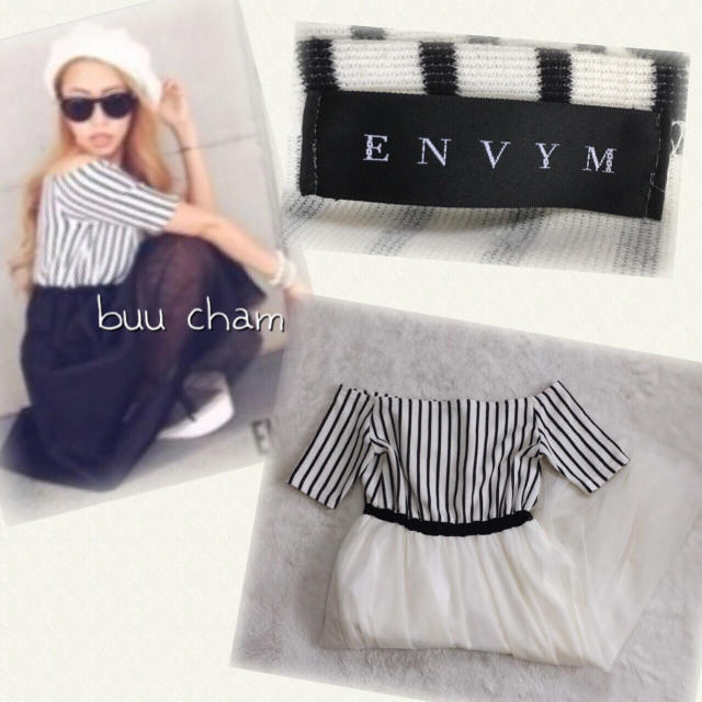 ENVYM(アンビー)のENVYM♡チュールオフショルワンピース レディースのワンピース(ロングワンピース/マキシワンピース)の商品写真