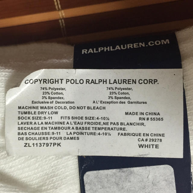 Ralph Lauren(ラルフローレン)の未使用RALPH LAUREN2足セット レディースのレッグウェア(ソックス)の商品写真