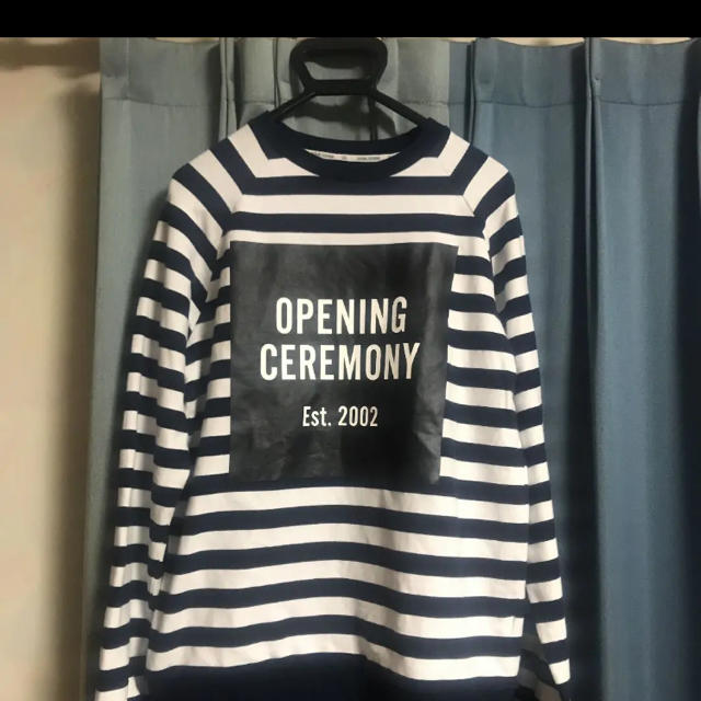 OPENING CEREMONY(オープニングセレモニー)のopening ceremony オープニングセレモニー ボーダーTee レディースのトップス(トレーナー/スウェット)の商品写真