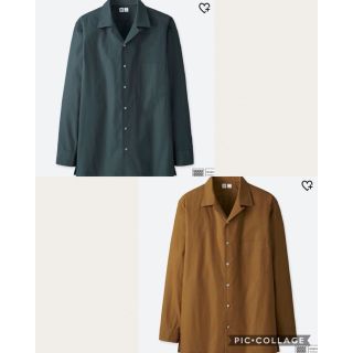 ユニクロ(UNIQLO)のユニクロ　オープンカラーシャツ2枚(シャツ)