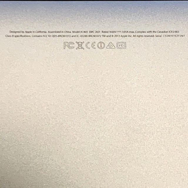 【ジャンク品 】Macbook Air 11インチ