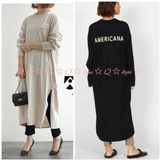 AMERICANA - 新品未使用☆ Americana サイドジップ カットソー ロング ...