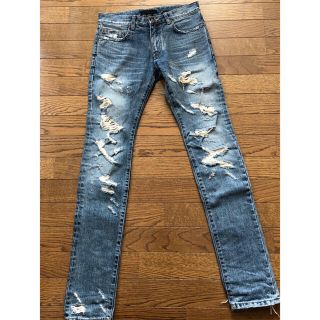 サンローラン(Saint Laurent)の登坂着用 seolmehomme 13aw dude デストロイデニムクラッシュ(デニム/ジーンズ)