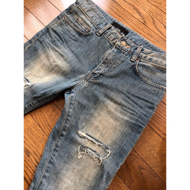 Saint Laurent(サンローラン)の登坂着用 seolme 15ss ニークラッシュデニム dude stud メンズのパンツ(デニム/ジーンズ)の商品写真