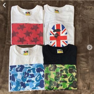 アベイシングエイプ(A BATHING APE)の☆美品☆ A BATHING APE T-シャツ 4枚セット(Tシャツ(半袖/袖なし))