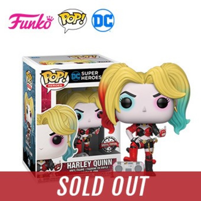 DC(ディーシー)の●【新品未開封】pop funko ハーレイクイン ラジカセ付き DCリバース エンタメ/ホビーのフィギュア(アメコミ)の商品写真