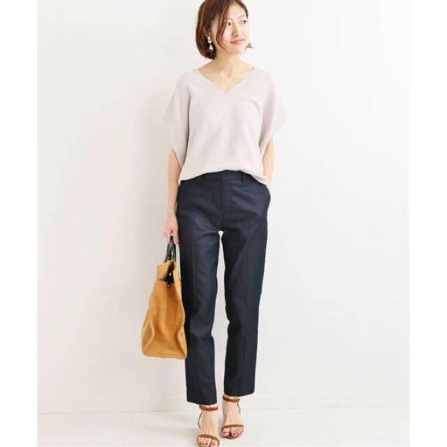 人気TOP IENAイエナ シャンブレーサテンストレッチパンツ superior ...