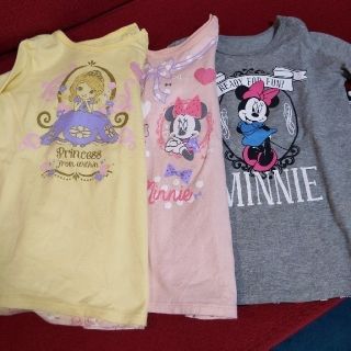 ベルメゾン(ベルメゾン)のディズニー　長袖チュニック　女の子　80(Ｔシャツ)