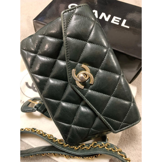 CHANEL ウエストポーチ グリーン-