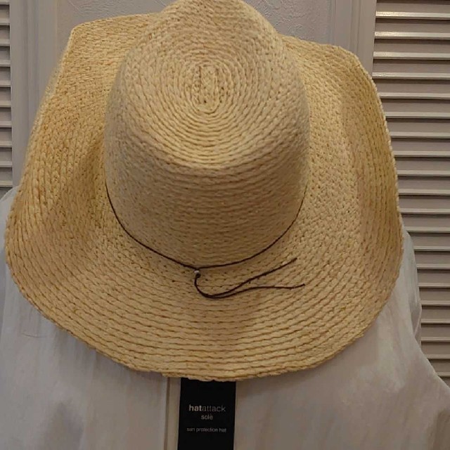 hatattack ストローハット レディースの帽子(ハット)の商品写真