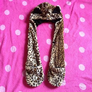 猫耳★ヒョウ柄帽子(その他)