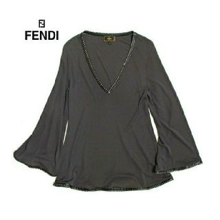 フェンディ(FENDI)のフェンディ FENDI■シフォン フレア カットソー トップス (カットソー(長袖/七分))