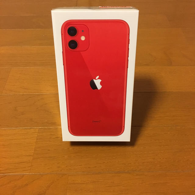 iPhone(アイフォーン)のiPhone 11 64GB SIMフリー レッド 新品 未開封 スマホ/家電/カメラのスマートフォン/携帯電話(スマートフォン本体)の商品写真