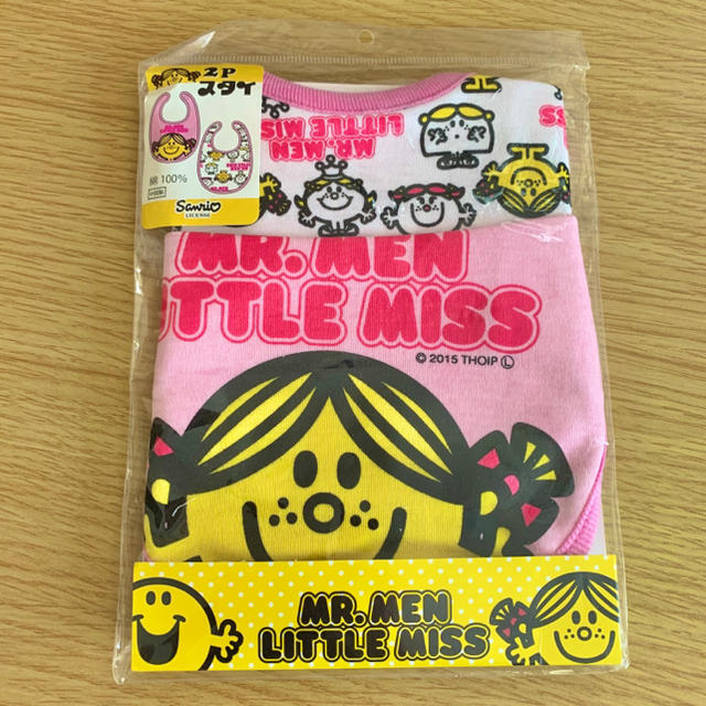 サンリオ(サンリオ)のMR.MEN  LITTLE MISS スタイ2枚セット キッズ/ベビー/マタニティのこども用ファッション小物(ベビースタイ/よだれかけ)の商品写真