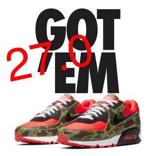 ナイキ(NIKE)のNIKE AIR MAX 90 Reverse Duck Camo 27.0(スニーカー)