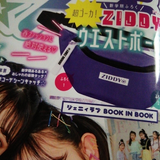 ZIDDY(ジディー)のニコプチ4月号付録◆ZIDDYウエストポーチ キッズ/ベビー/マタニティのこども用バッグ(その他)の商品写真