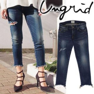 アングリッド(Ungrid)の一点のみフレイドヘム　ungrid (デニム/ジーンズ)