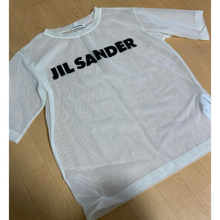 ジルサンダー(Jil Sander)のジルサンダーJILLSANDER ロゴシアートップス(Tシャツ(半袖/袖なし))
