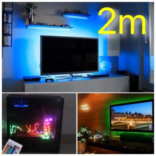 大人気！取付超かんたん^_^液晶テレビ RGB LED 間接照明 バックライト(天井照明)