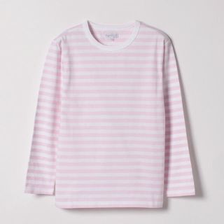 アニエスベー(agnes b.)のアニエスべー　試着のみ　ピンクボーダー　シャツ(Tシャツ(長袖/七分))