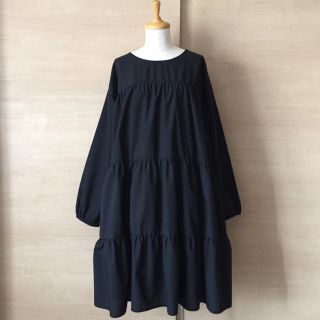 ★大きいサイズ★ティアードワンピース★size3L★(ひざ丈ワンピース)