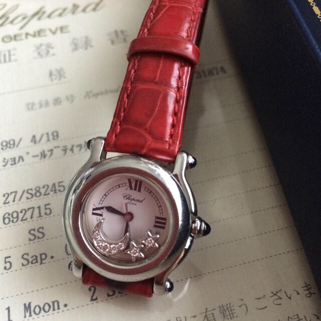Chopard(ショパール)のショパール happyダイヤ時計 レディースのファッション小物(腕時計)の商品写真