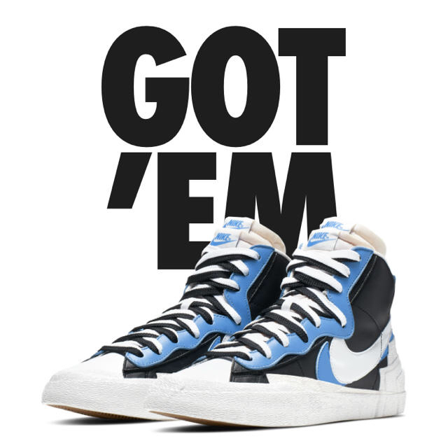 NIKE BLAZER MID sacai ブレーザー サカイ 28.5cmスニーカー