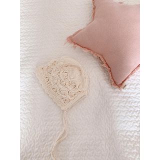 ザラキッズ(ZARA KIDS)の韓国服　ニット　ボンネット　knit bonnet(帽子)