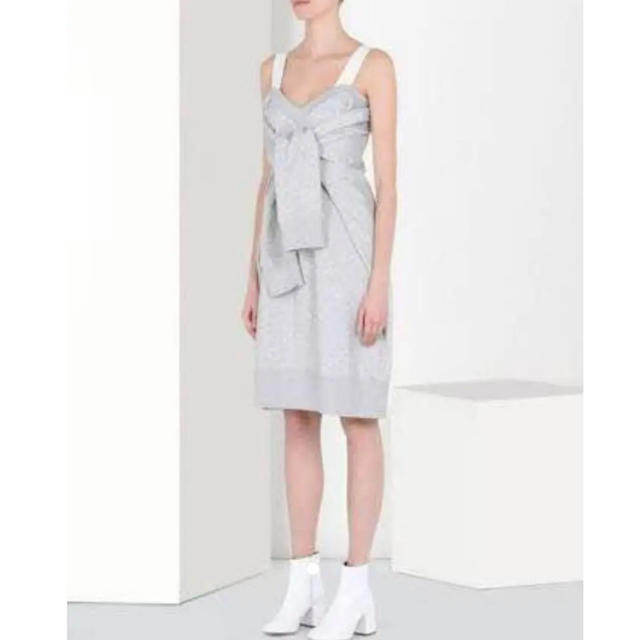 MM6(エムエムシックス)のMM6 Maison Margiela オフショルダースウェットワンピース レディースのワンピース(ひざ丈ワンピース)の商品写真