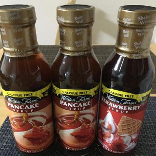 ウォルデンファーム　パンケーキ　ストロベリー　シロップ　3本セット(ダイエット食品)