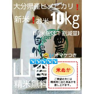お米10㎏大分県産ヒノヒカリ(こめ・お米10キロ・玄米10㎏各種有)(米/穀物)