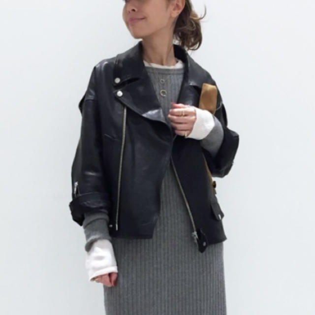 超爆安 DEUXIEME L'Appartement CLASSE レザーライダースジャケット