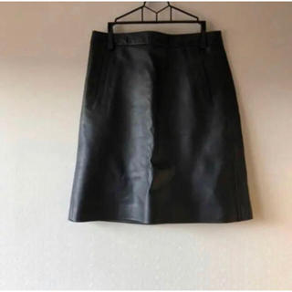 マカフィー(MACPHEE)の黒 レザー スカート ミニスカート MACPHEE(ミニスカート)