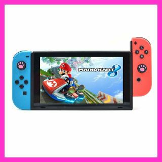 Switch Joy-Con カバー 猫 肉球 ねこ ジョイコン スティック(家庭用ゲーム機本体)