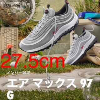 ナイキ(NIKE)の27.5cm NIKE AIR MAX 97 GOLF silver ゴルフ(シューズ)