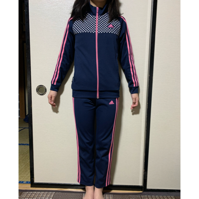 adidas(アディダス)のadidasジャージ上下セットmarii様専用 キッズ/ベビー/マタニティのキッズ服女の子用(90cm~)(その他)の商品写真