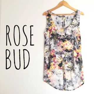 ローズバッド(ROSE BUD)のROSE BUD  ローズバッド  ボタニカル柄タンクトップ   インポート(タンクトップ)