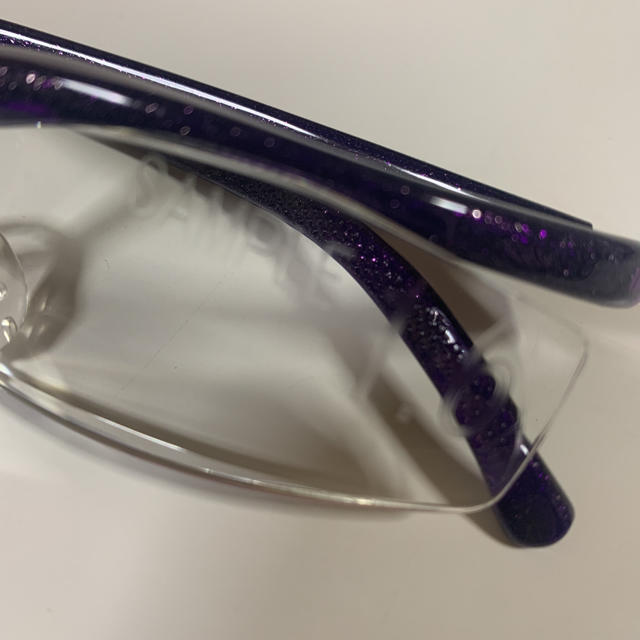 ハズキルーペ コンパクト紫1.6倍sample レディースのファッション小物(サングラス/メガネ)の商品写真